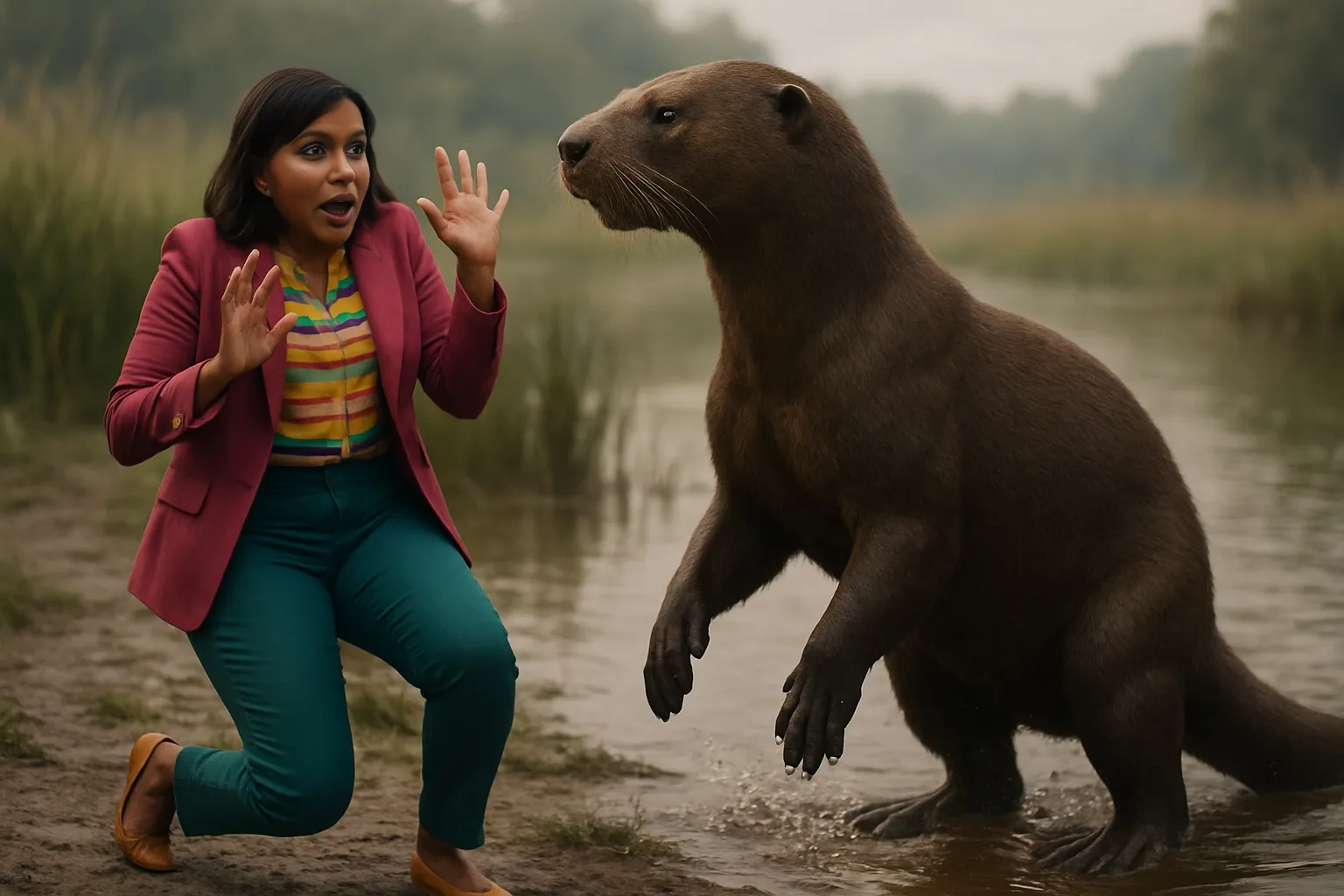 Giant Otter illustration