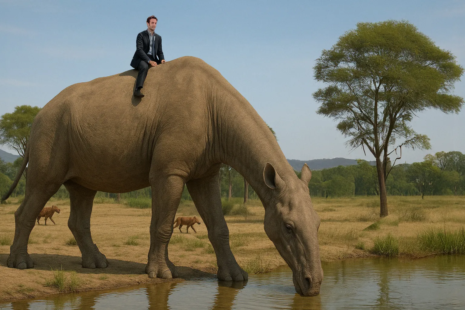 Paraceratherium illustration