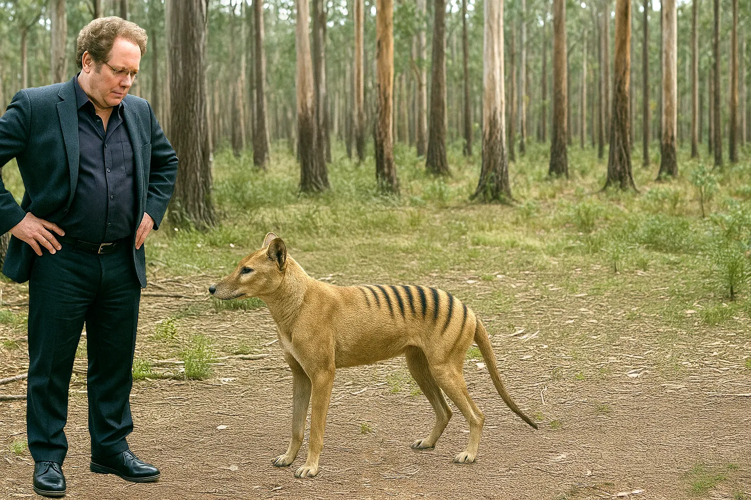 Thylacine illustration