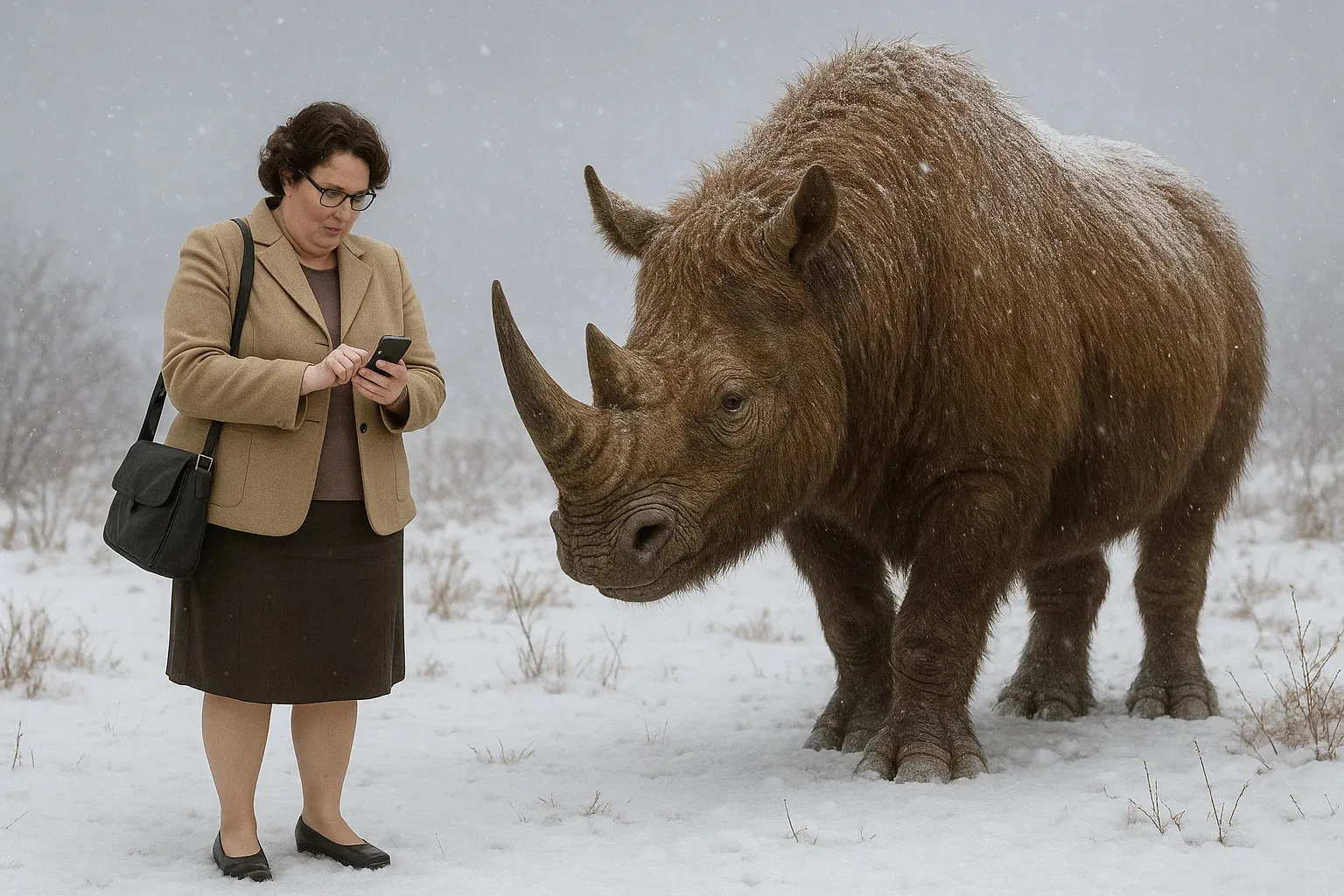 Wooly Rhino illustration